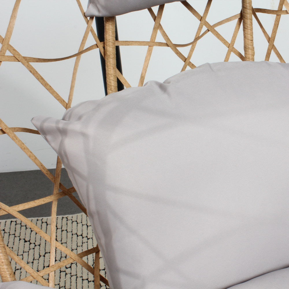 zoom coussin fauteuil suspendu naturel cuzco