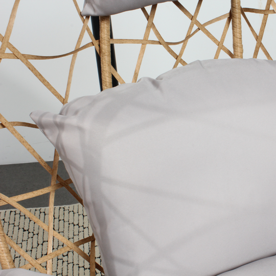 zoom coussin fauteuil suspendu naturel cuzco