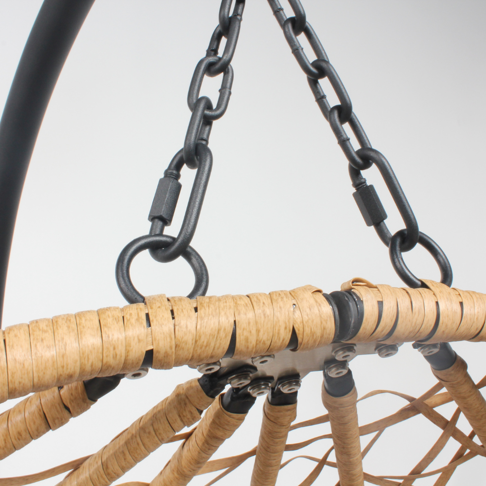 Zoom chaine fauteuil suspendu naturel cuzco