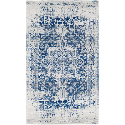 Tapis Vintage Oriental Bleu/Blanc Syracusa