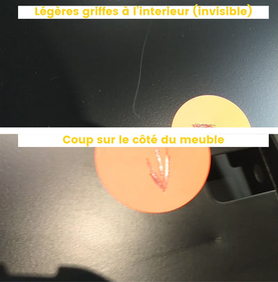 Buffet ZIO 4 portes en métal noir L160cm DRAWER