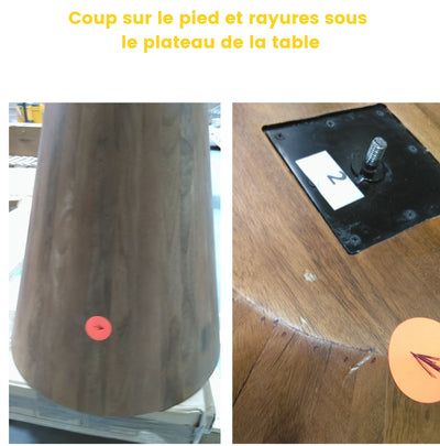 Table à manger DRAWER Wood 4 personnes ronde en bois ø120cm