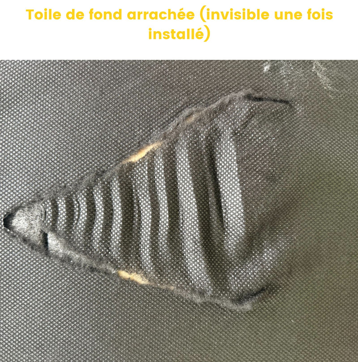 Canapé Villabon 3 places en velours jaune pieds epingle noir Drawer- Léger défaut