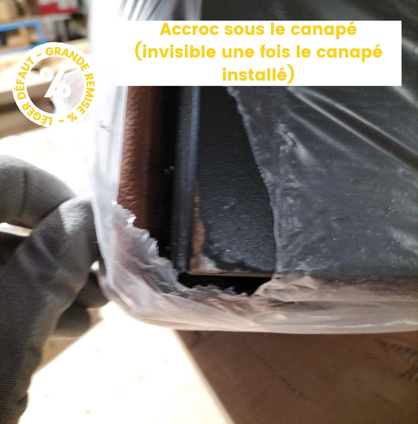 Canapé panoramique en cuir 7 places AGAWA- Micadoni