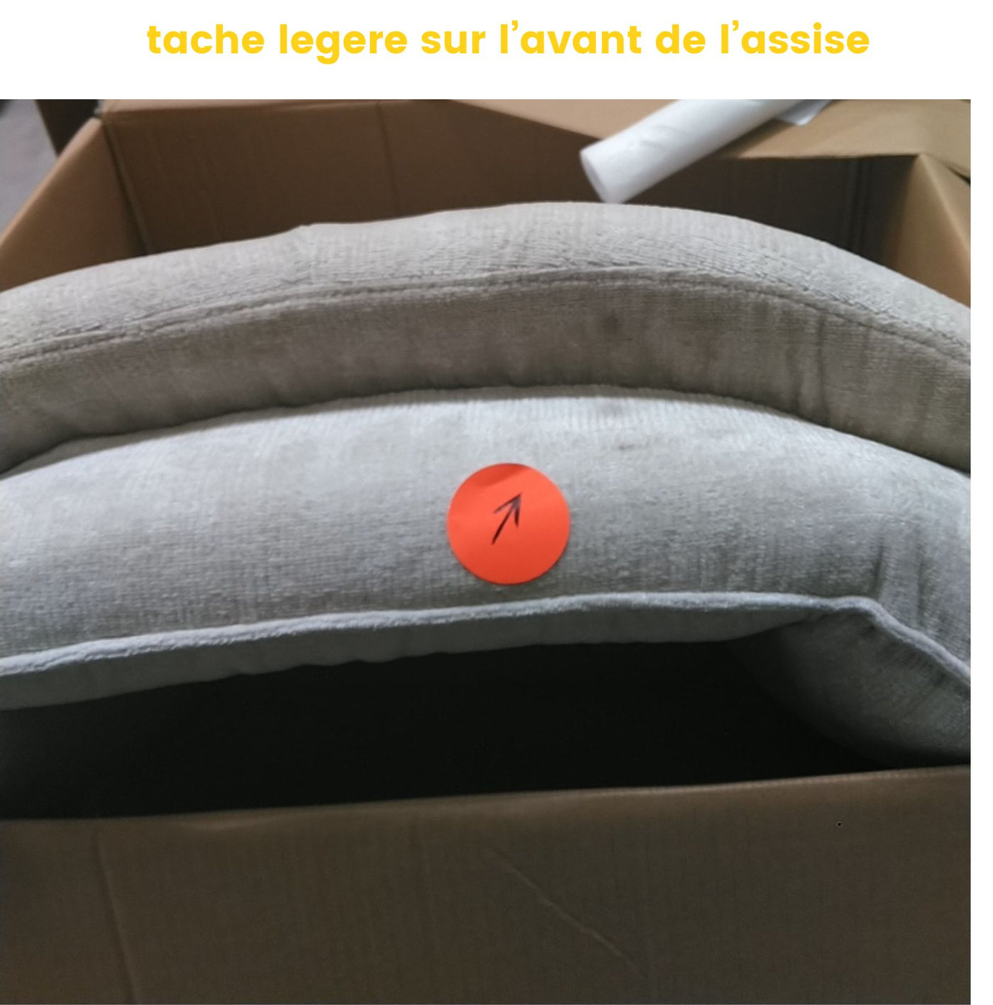 Fauteuil SOFIA Ecru pivotant pieds étoiles en velours DRAWER