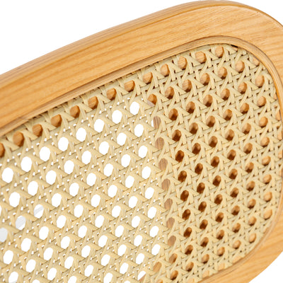 Lot de 2 chaises Boira en chêne effet tissu mouton