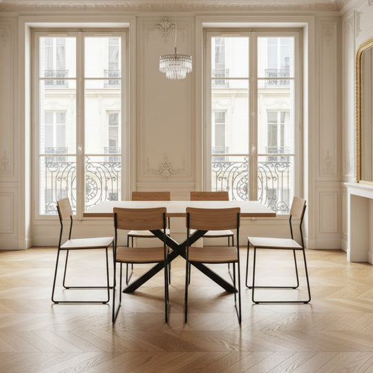 Table VENMAVA 112 occasion 75x80x120cm Stratifié Métal