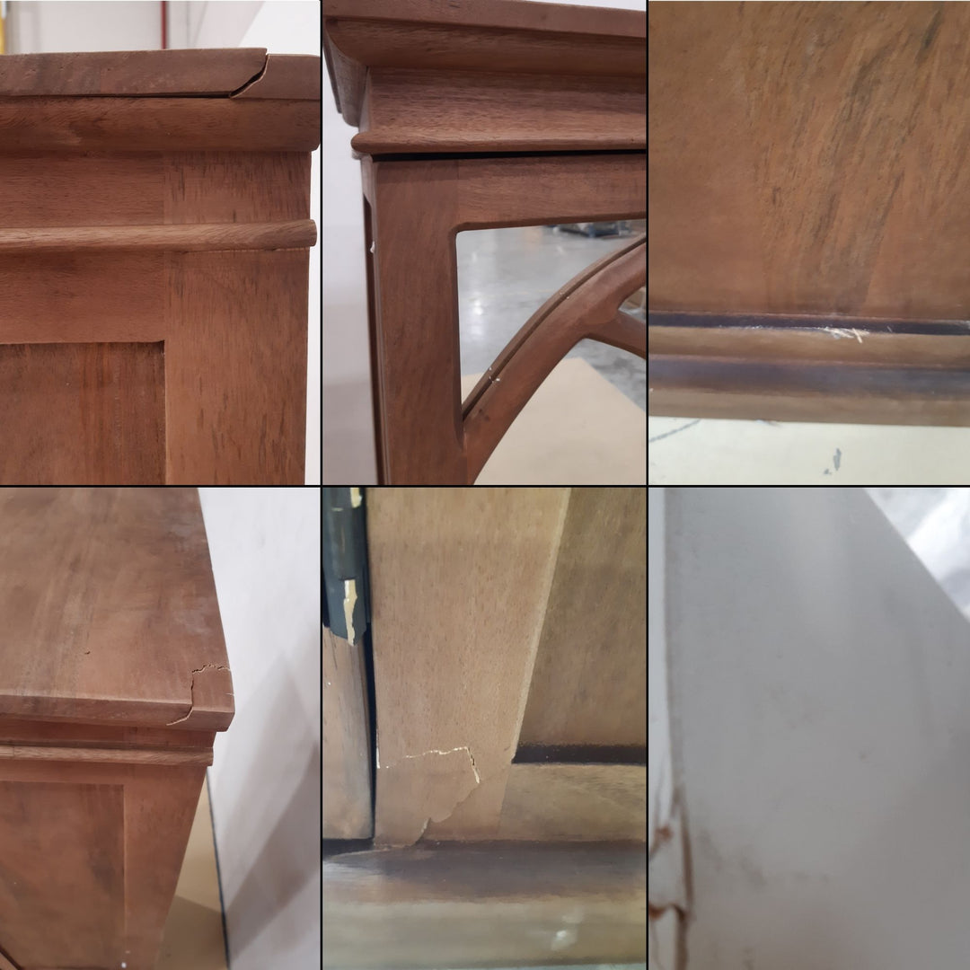 Armoire miroir LOBERON Cayey en bois effet vieilli