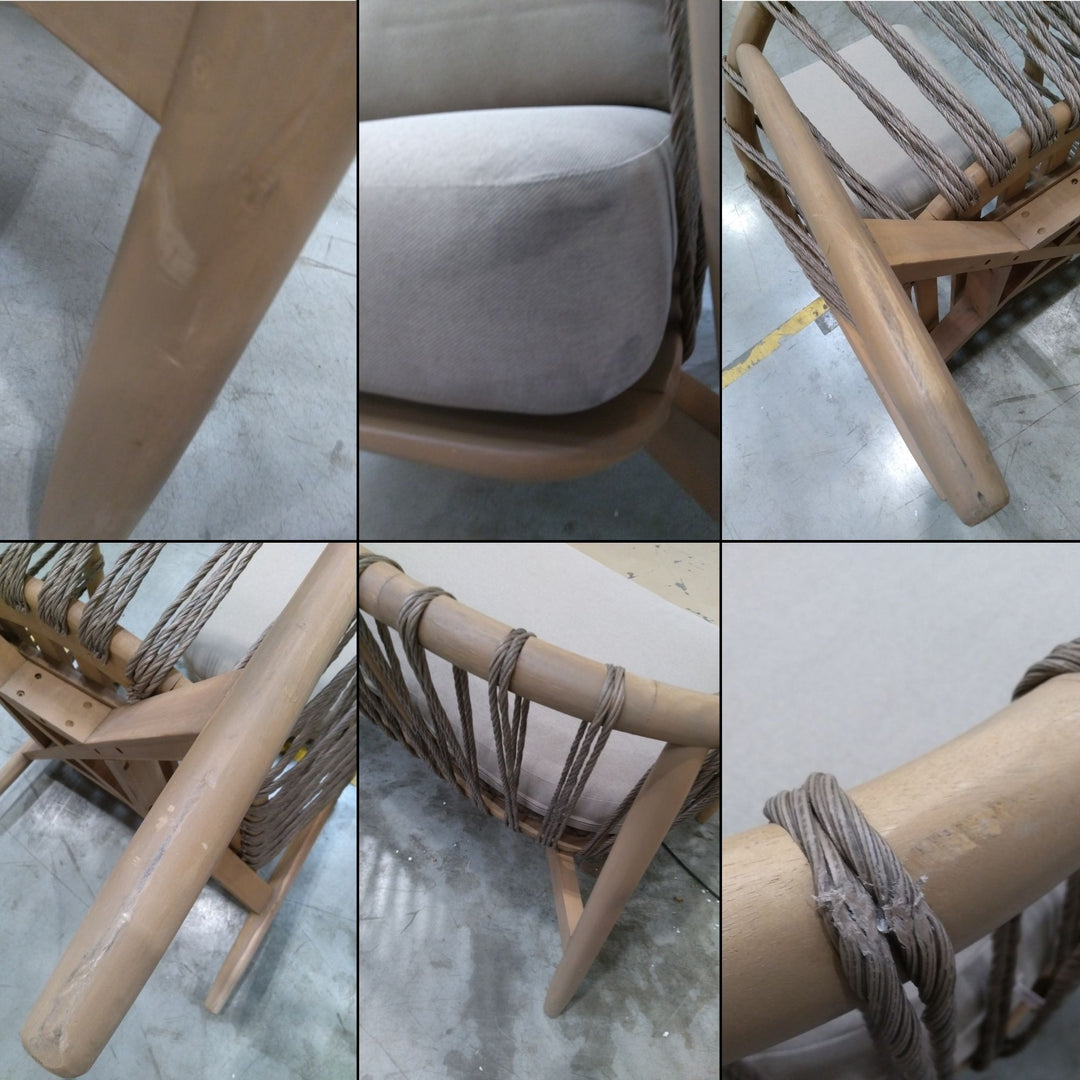 Lot de 2 fauteuils LOBERON FSC®-100% Thornwick beige