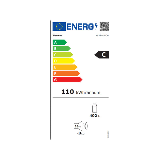 Réfrigérateur 1 porte SIEMENS KS36NEWCM iQ300 Total noFrost