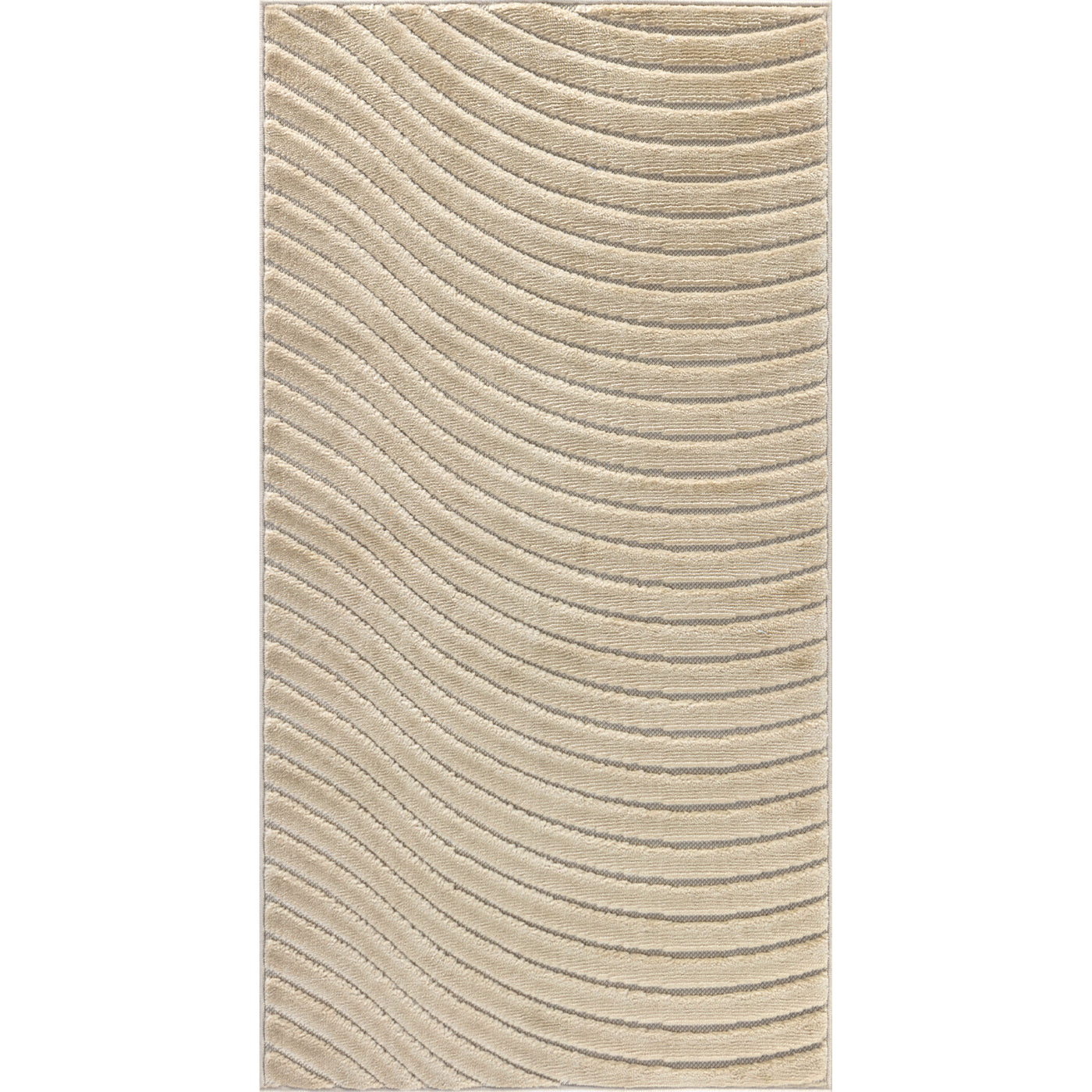 Tapis d'Intérieur/Extérieur Scandinave Moderne Beige  Kuta