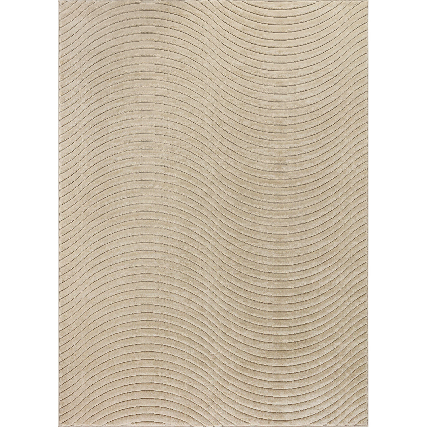 Tapis d'Intérieur/Extérieur Scandinave Moderne Beige  Kuta