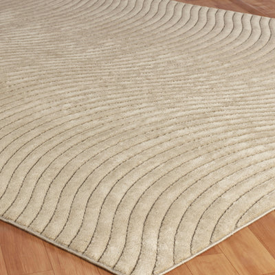 Tapis d'Intérieur/Extérieur Scandinave Moderne Beige  Kuta