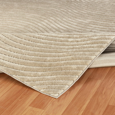 Tapis d'Intérieur/Extérieur Scandinave Moderne Beige  Kuta