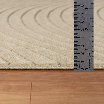 Tapis d'Intérieur/Extérieur Scandinave Moderne Beige  Kuta