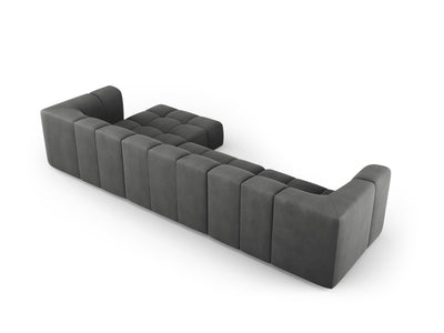 Canapé d'angle droit MAISON HERITAGE Adams 5 places Gris fonçé