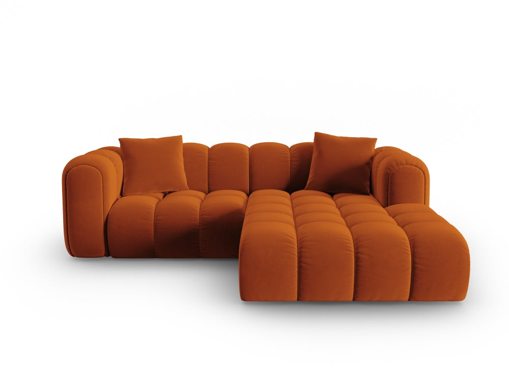 Canapé d'angle droit 3 places Maison Héritage Arden terracotta