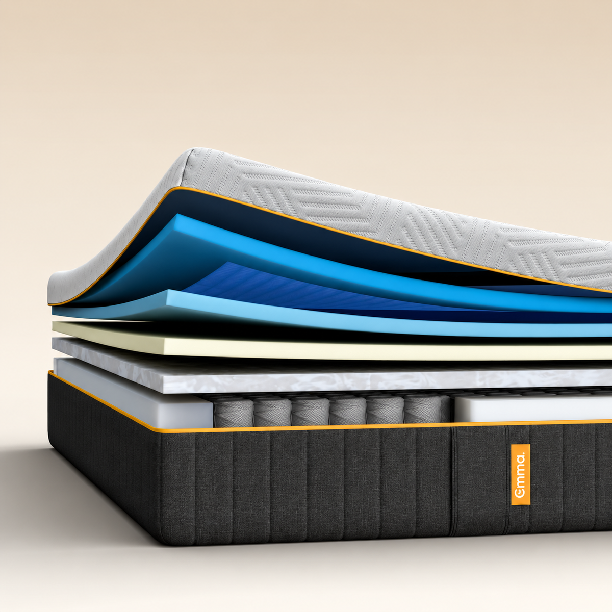 Matelas EMMA Original Elite hybride à ressorts ensachés et gel AirGrid 27cm