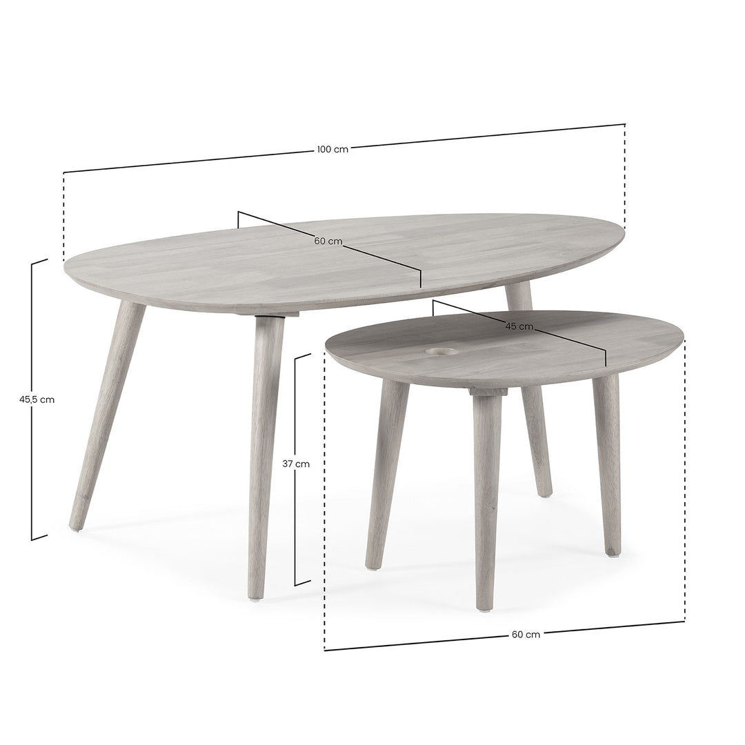 2 tables gigogne Eclipse
