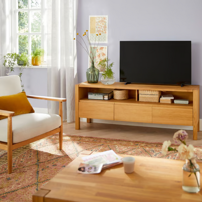 Meuble TV La Redoute chêne 160 cm ADÉLITA