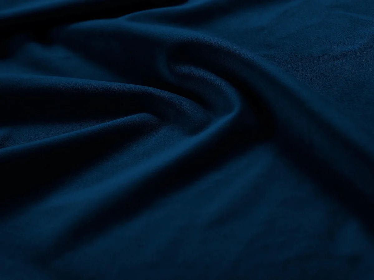 Canapé panoramique 5 places MILEY Micadoni bleu roi