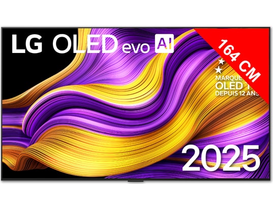 Téléviseur LG OLED 4K 164 cm OLED65G54LW evo 2025