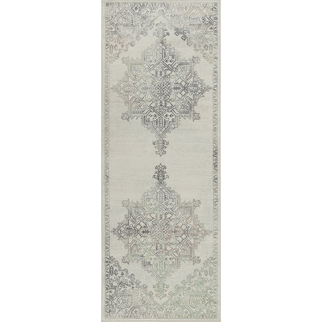 Tapis de Couloir Vintage Oriental Gris/Brun Kota
