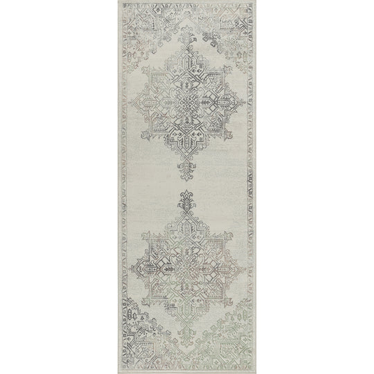 Tapis de Couloir Vintage Oriental Gris/Brun Kota