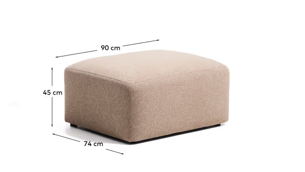Pouf KAVE HOME Blok 90x74 cm grenat