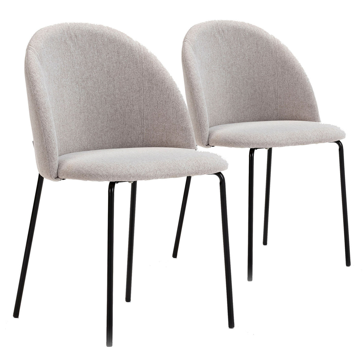 Lot de 2 chaises kenia beige