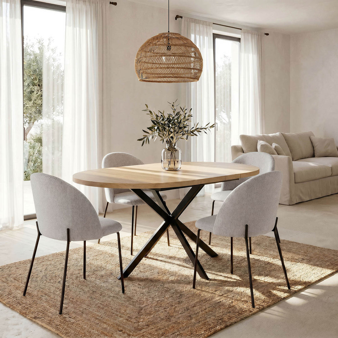 Lot de 2 chaises kenia beige