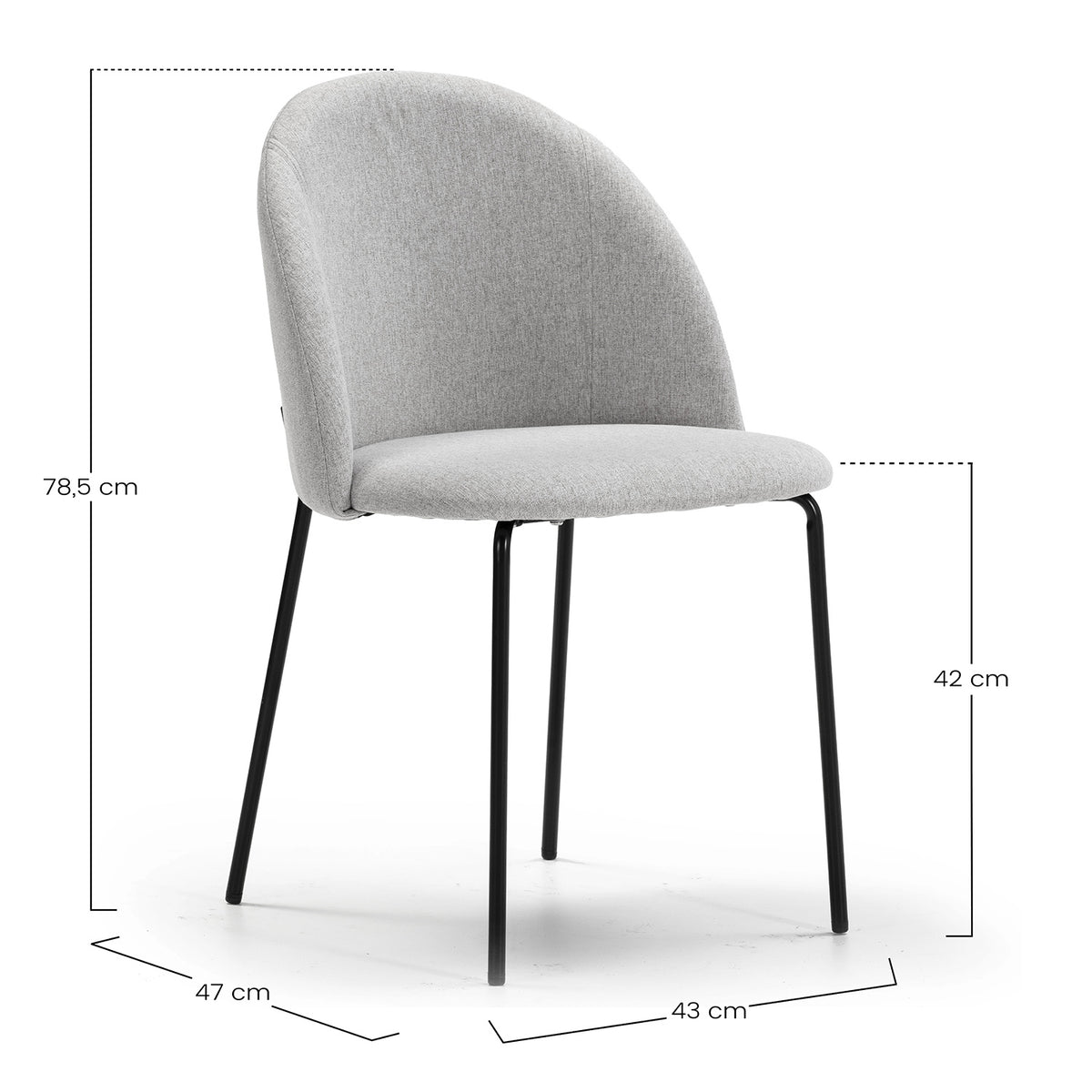 Lot de 2 chaises kenia beige
