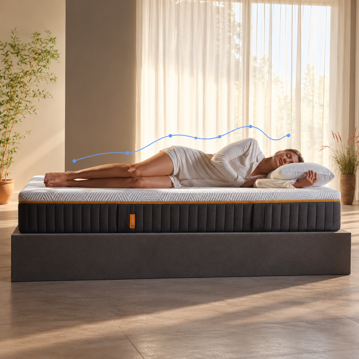 Matelas EMMA Original Elite hybride à ressorts ensachés et gel AirGrid 27cm