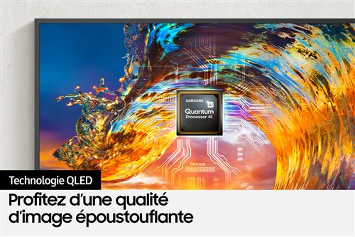 TV Samsung The Frame 55″ QLED – Modèle QE55LS03A – Noir