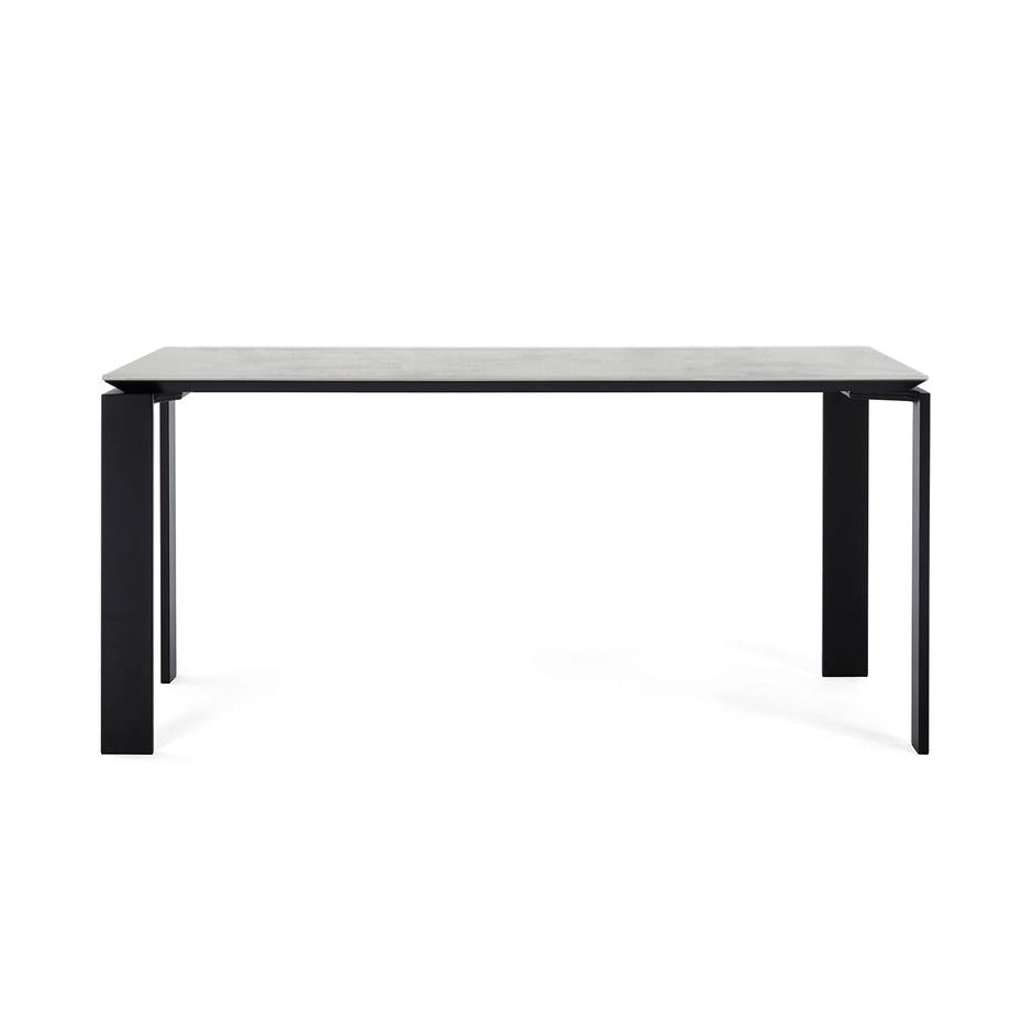 Table KARTELL Four Ceramic marbre symphonie et noir 158x79xH73cm