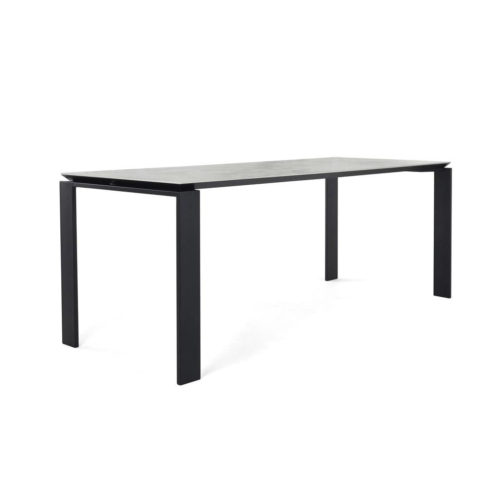 Table KARTELL Four Ceramic marbre symphonie et noir 158x79xH73cm