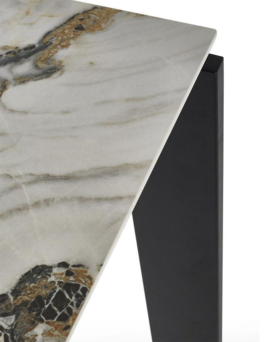 Table KARTELL Four Ceramic marbre symphonie et noir 158x79xH73cm