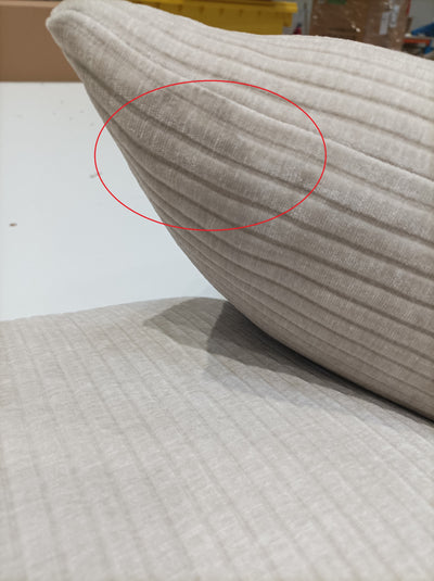 Canapé 3 places Moani en velours côtelé Beige