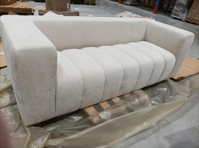 Canapé 3 places Moani en velours côtelé Beige