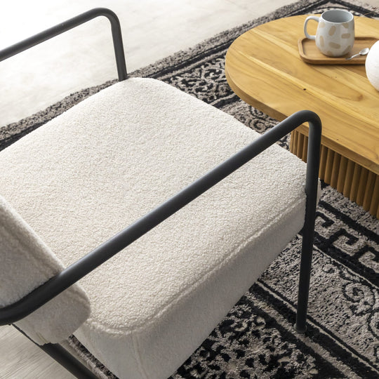 Fauteuil design Liv blanc
