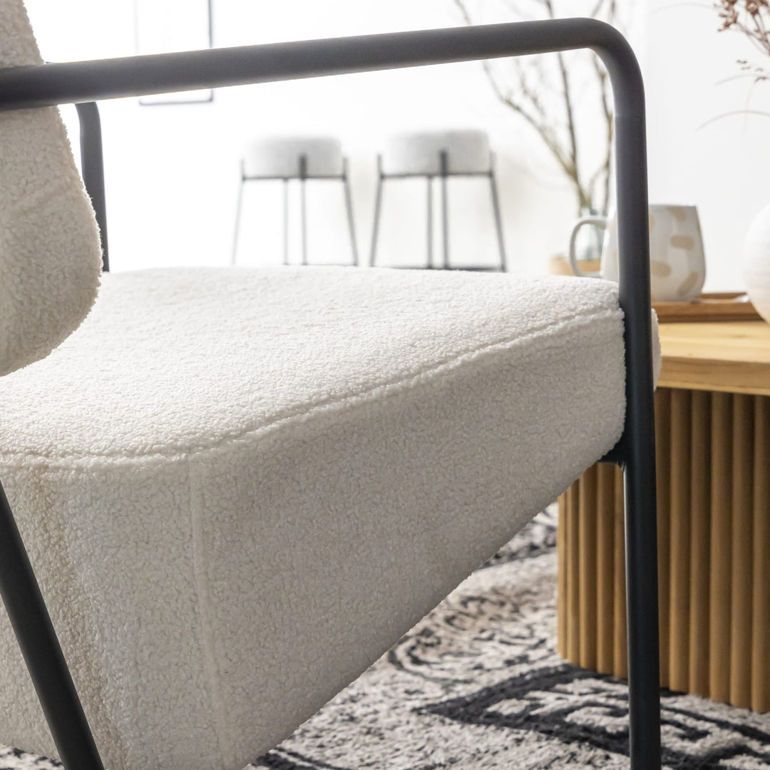 Fauteuil design Liv blanc