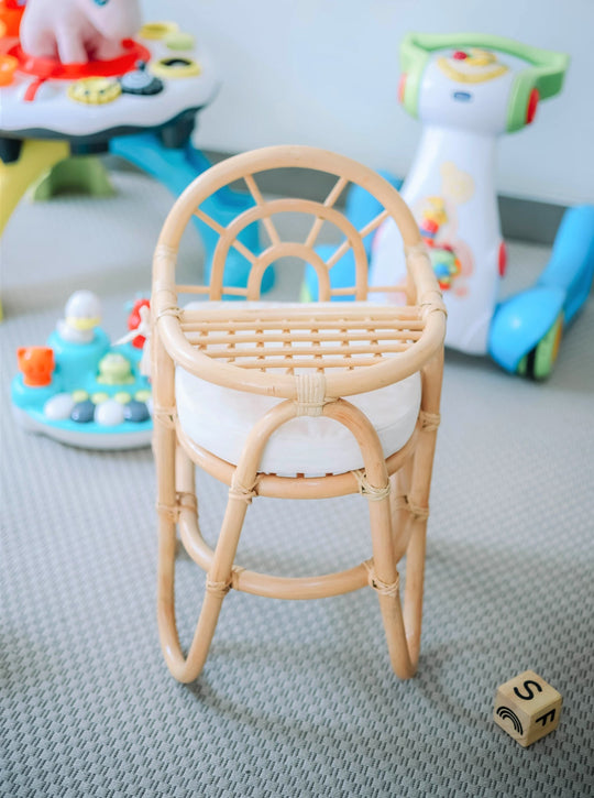 Chaise haute pour bébé Nordlys en rotin naturel TANJUNG