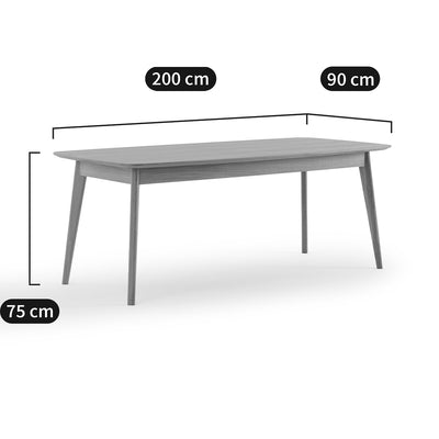 Table à  manger plaqué chêne 8 couverts, Biface La Redoute Interieurs