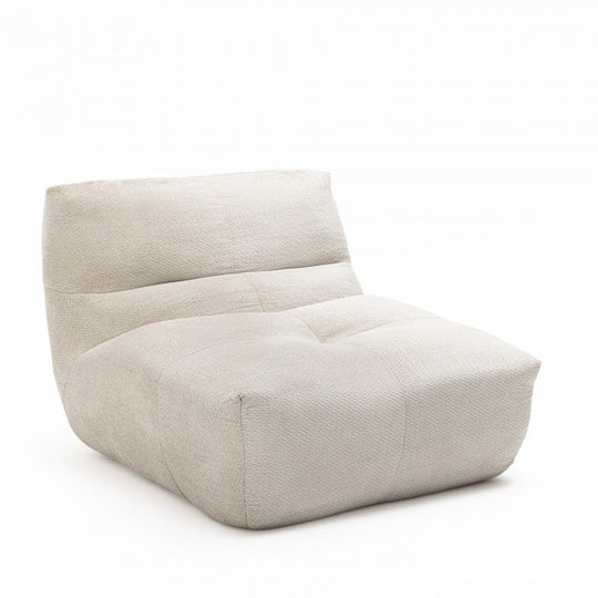 Chauffeuse compressée DRAWER Alba 1 place en tissu beige — photo produit