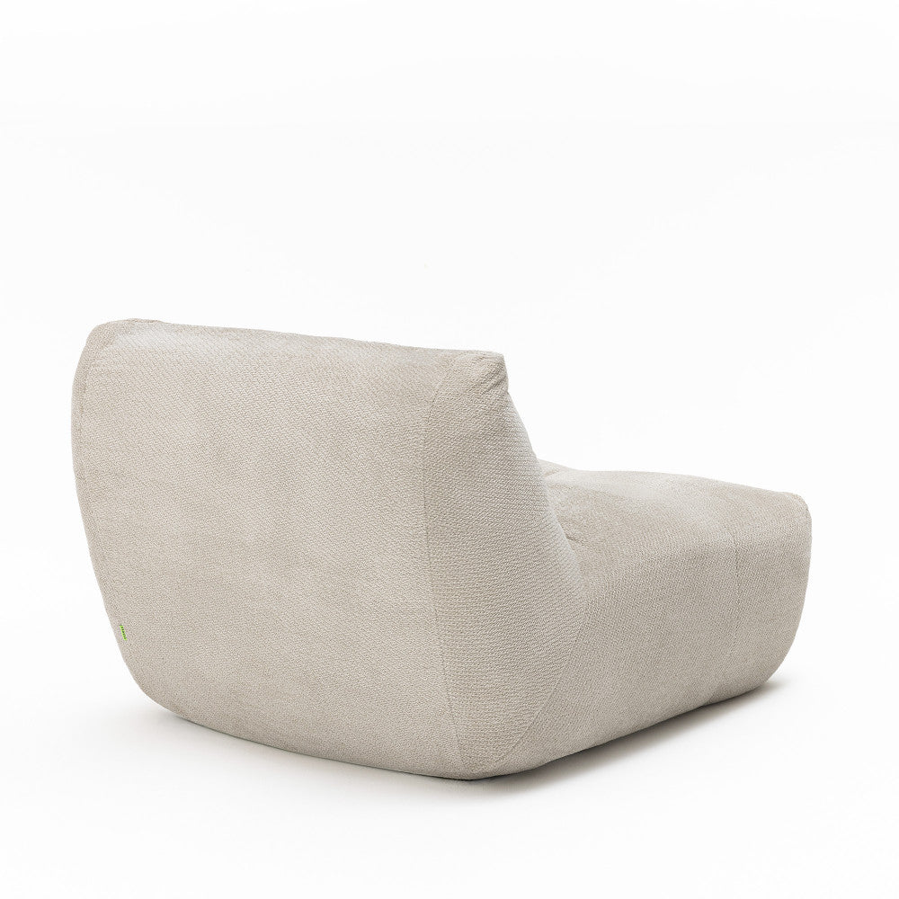 Chauffeuse compressée DRAWER Alba 1 place en tissu beige — photo produit