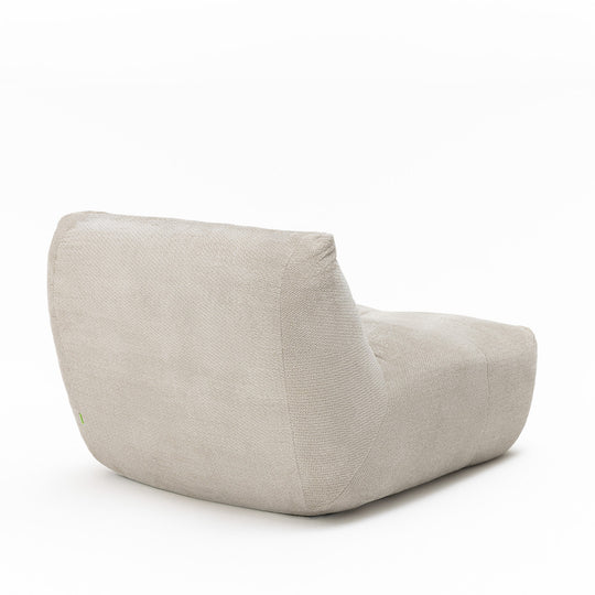 Chauffeuse compressée DRAWER Alba 1 place en tissu beige — photo produit