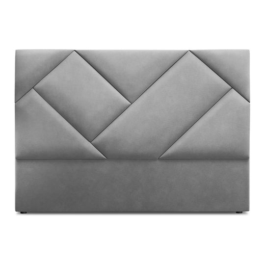Tête de lit CXL by Christian Lacroix Alpilles en velours gris clair 200x200cm — photo produit