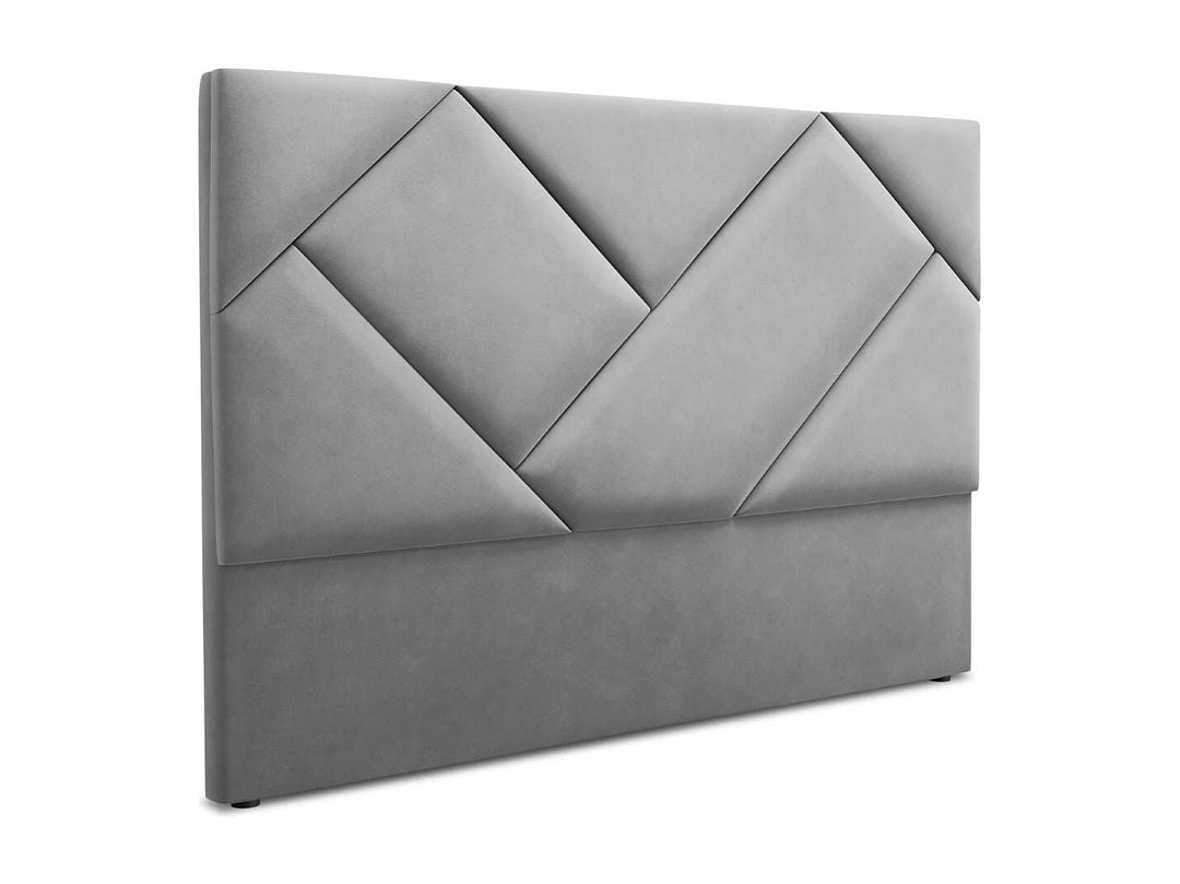 Tête de lit CXL by Christian Lacroix Alpilles en velours gris clair 200x200cm — photo produit