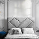 Tête de lit CXL by Christian Lacroix Alpilles en velours gris clair 200x200cm — photo produit