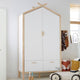 Armoire cabane VERTBAUDET Robinson blanc mate